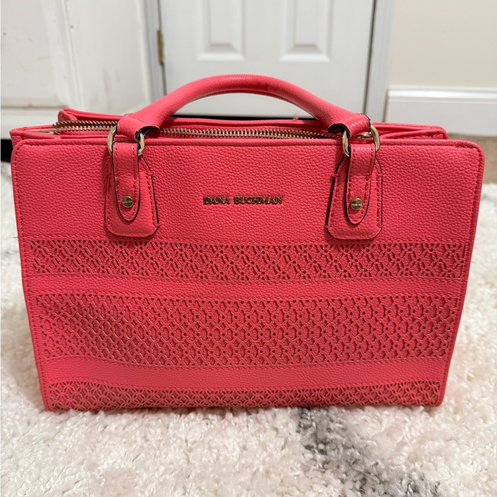 Dana Buchman Vibrant Pink Satchel - Picture 2 of 9